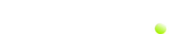 Logo Zoccer: białe litery i limonkowa piłka w miejscu kropki